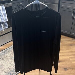 RVCA Men's Long Sleeve Black Tee